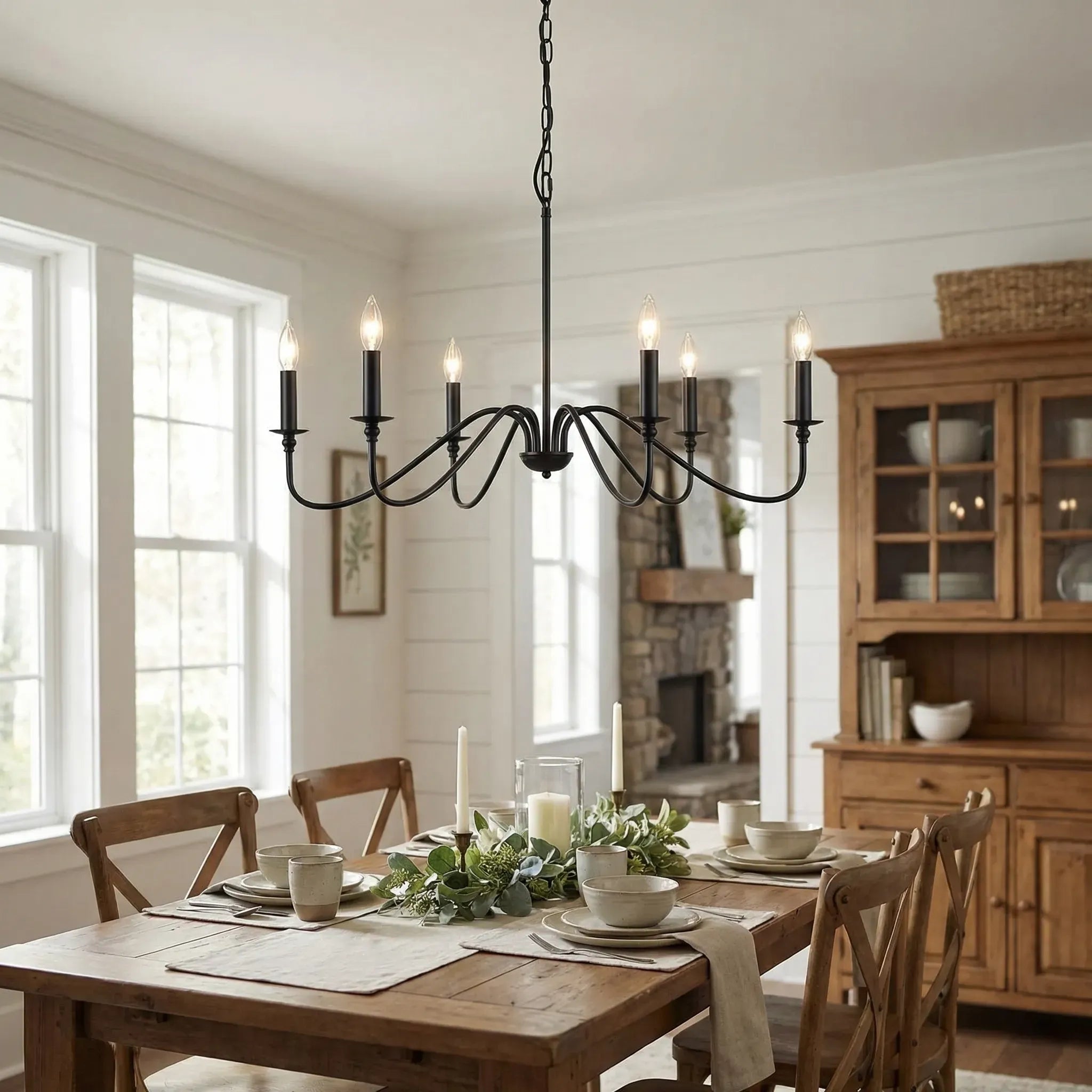 CANDALURA – Lustre Plafonnier Candelabre Multi-Branches au Design Élégant