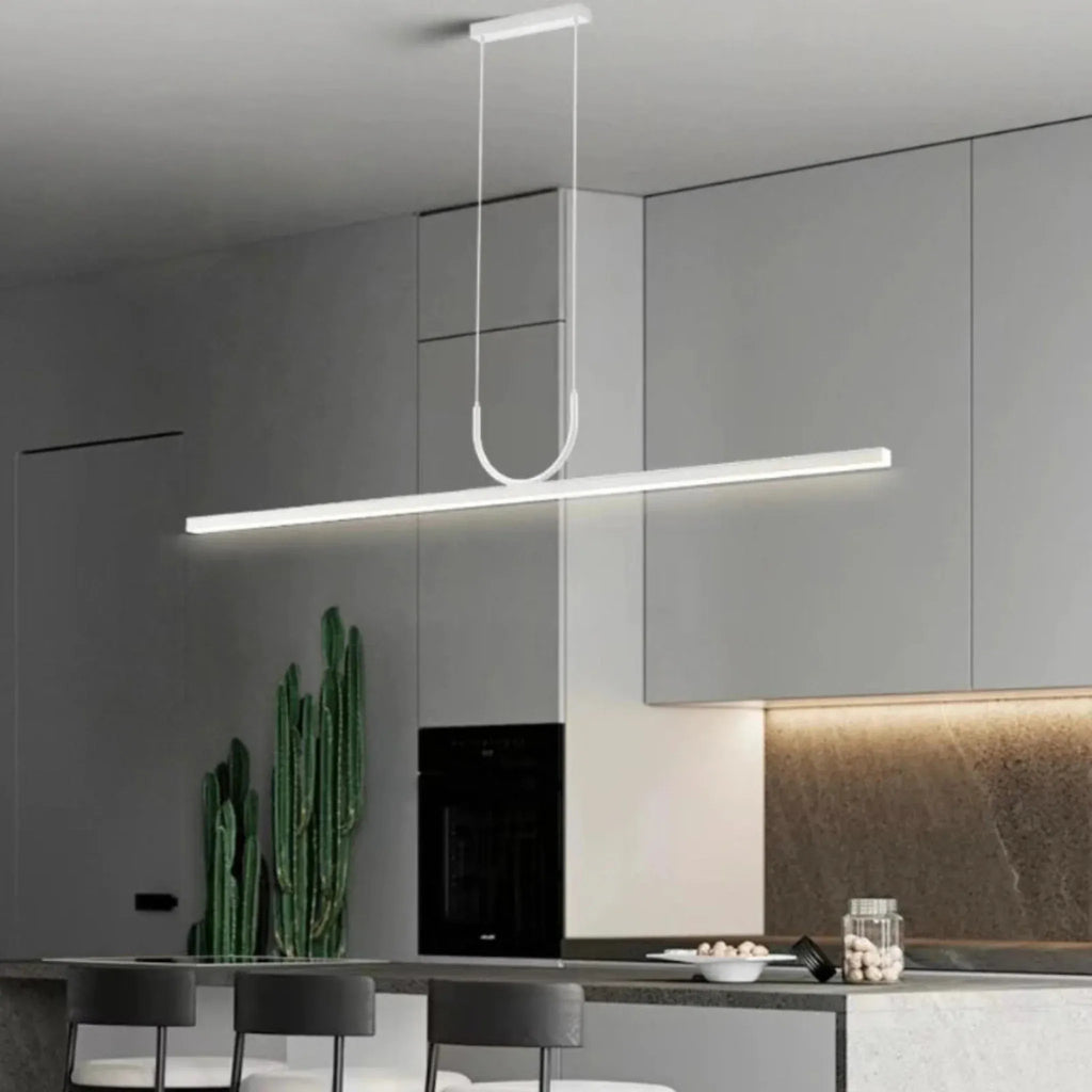 NOXEN – Suspension LED Minimaliste Noire pour Salle à Manger et Cuisine Moderne