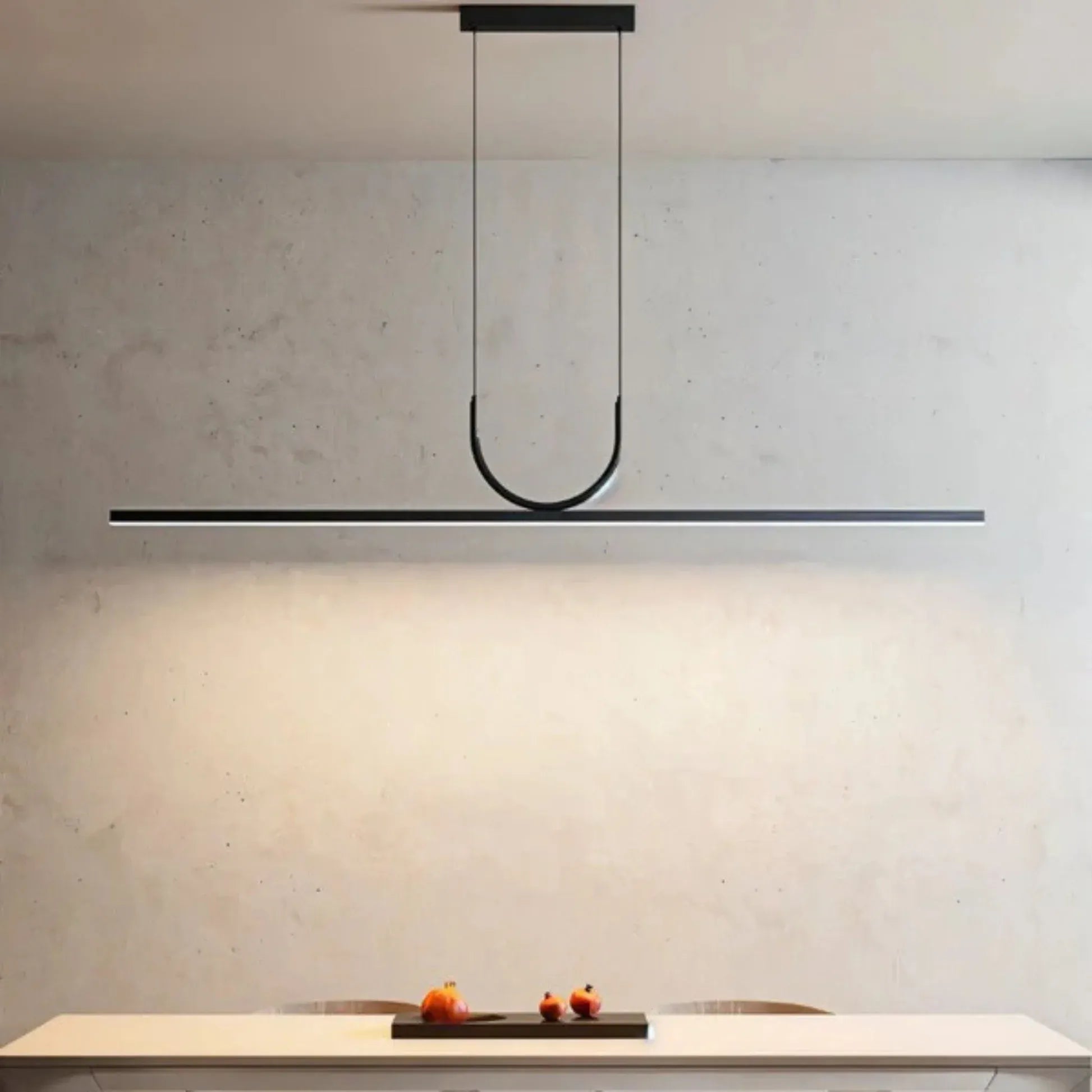 NOXEN – Suspension LED Minimaliste Noire pour Salle à Manger et Cuisine Moderne